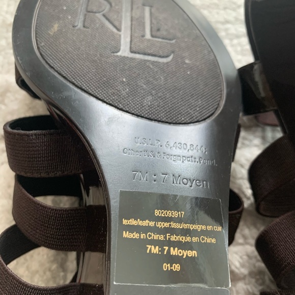 Ralph Lauren - Sandal Wedge - size 7 - never worn - Picture 6 of 14